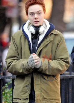 3 Generations Elle Fanning Green Jacket