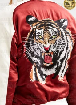 13 Reasons Why Jessica ( Alisha Boe ) Tiger Bomber Jacket