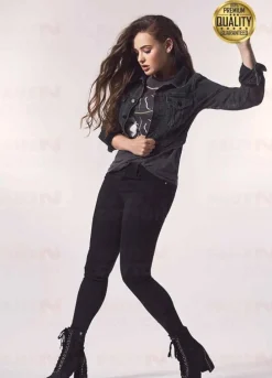 13 REASONS WHY KATHERINE LANGFORD (HANNAH BAKER) BLACK DENIM JACKET