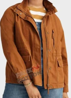 9-1-1 S04 Jennifer Love Hewitt (Maddie Kendall) Brown Cotton Jacket