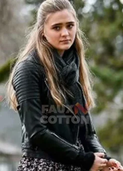 A Million Little Things Lizzy Greene Black Leather Jacket