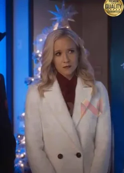 A Nashville Christmas Carol Vivienne Shearling White Coat
