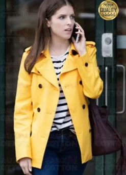 A Simple Favor Anna Kendrick ( Stephanie Smothers ) Yellow Coat