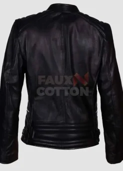 Abbey Clancy Black Biker Leather Jacket