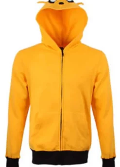 ADVENTURE TIME (JAKE) JOHN DIMAGGIO YELLOW COTTON HOODIE