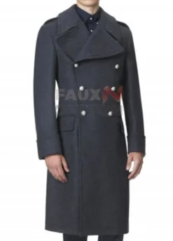 Air Force Blue Great Wool Trench Coat