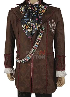ALICE IN WONDERLAND JOHNNY DEPP SUEDE LEATHER COAT