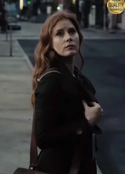 Amy Adams Zack Snyder's Justice League Black Wool Coat