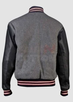 Andrew Garfield Varsity Bomber Wool Jacket