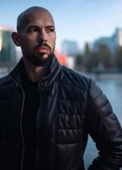 Andrew Tate Black Leather Jacket