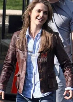 Angel Of Death ( Eve ) Zoe Bell Brown Leather Jacket