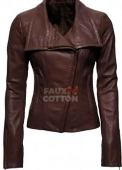 Angel Of Death ( Eve ) Zoe Bell Brown Leather Jacket