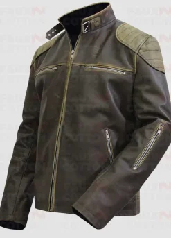 Antique Cafe Racer Leather Jacket