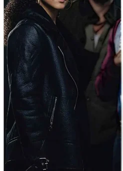 ARMY OF THIEVES (GWENDOLINE) NATHALIE EMMANUEL LEATHER JACKET