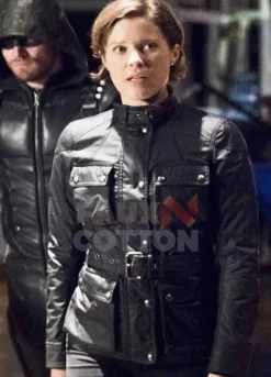 Arrow Audrey Marie Anderson Black Leather Jacket