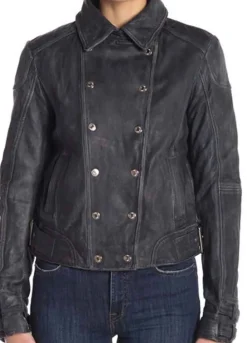 Arrow Season 7 (Dinah Drake) Juliana Harkavy Black Leather Jacket
