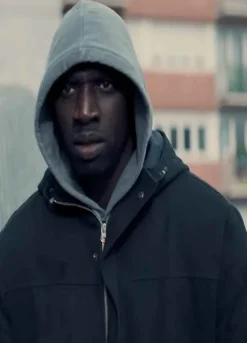 ARSENE LUPIN OMAR SY (ASSANE DIOP) BLACK JACKET