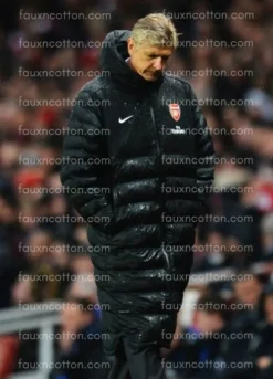 Arsene Wenger Long Black Puffer Coat