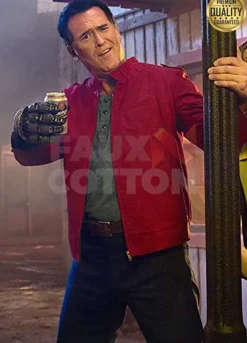 Ash vs Evil Dead Bruce Campbell ( Ash ) Red Jacket