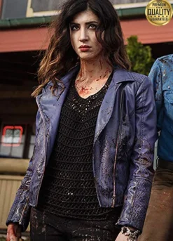 Ash vs Evil Dead Kelly Maxwell ( Dana DeLorenzo ) Purple  Jacket