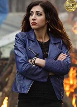 Ash vs Evil Dead Kelly Maxwell ( Dana DeLorenzo ) Purple  Jacket
