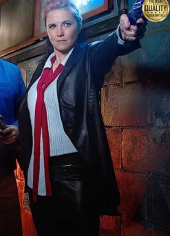 Ash vs Evil Dead Lucy Lawless Black Leather Jacket