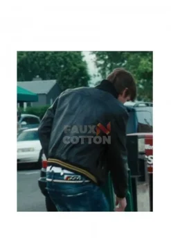 Ashton Kutcher Spread Nikki Black Bomber Jacket