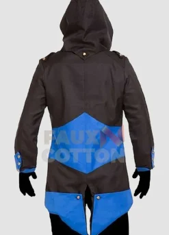 Assassin's Creed 3 Black and Blue Hoodie Jacket