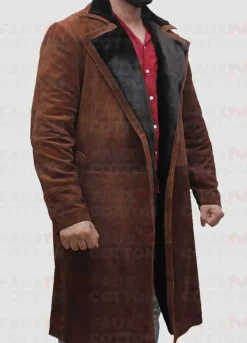 Atomic Blonde James Mcavoy Suede Coat