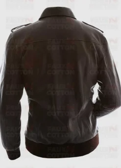 Avengers Chris Evans Brown Leather Jacket