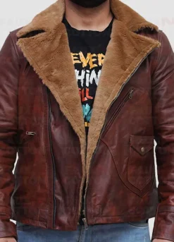 B3 Brown Lambskin Genuine Leather Jacket