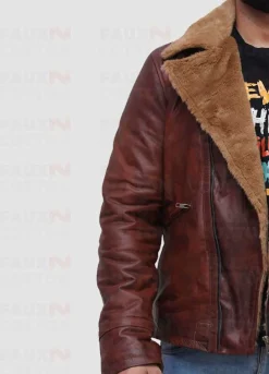 B3 Brown Lambskin Genuine Leather Jacket