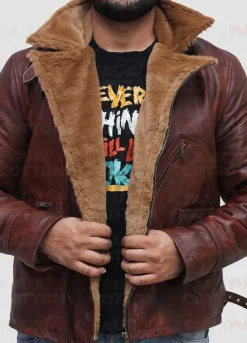 B3 Brown Lambskin Genuine Leather Jacket