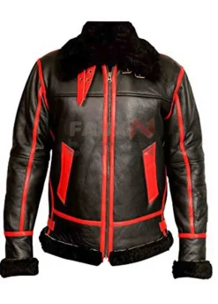 B3 Pilot WW2 Black Leather Jacket For Men's