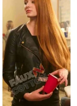 Barely Lethal Sophie Turner (Heather) Black Leather Jacket