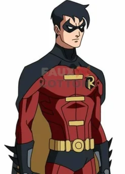 Batman Tim Drake Robin Red and Black Jacket