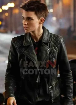 Batwoman Ruby Rose Black Leather Jacket