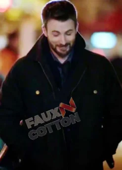 Before We Go (Nick) Chris Evans Black Wool Jacket