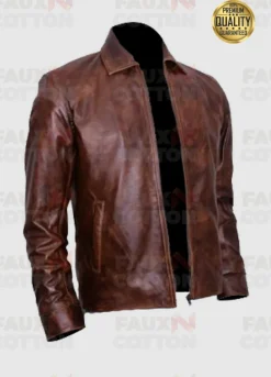 BEN STILLER STARSKY AND HUTCH DISTRESSED LEATHER JACKET
