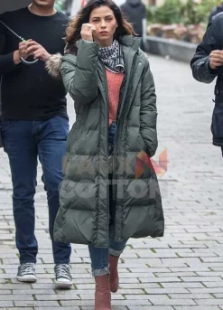 BERLIN I LOVE YOU JENNA DEWAN GREEN COAT