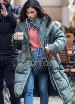 BERLIN I LOVE YOU JENNA DEWAN GREEN COAT