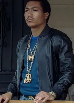 Black Mafia Family Demetrius Flenory Jr. Leather Jacket