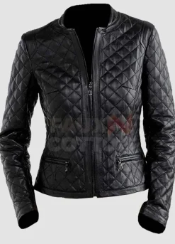 Black Women's Quilted Jacket