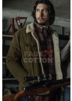 BlacKkKlansman Adam Driver (Flip Zimmerman) Shearling Jacket