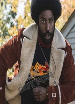 BlacKkKlansman John David Washington (Ron Stallworth) Suede Jacket