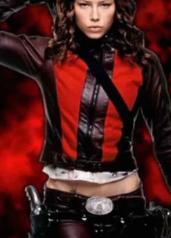 BLADE TRINITY (ABIGAIL WHISTLER) JESSICA BIEL LEATHER JACKET