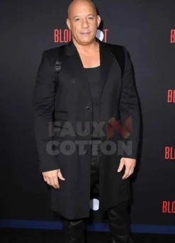 Bloodshot Vin Diesel Premiere Black Trench Coat