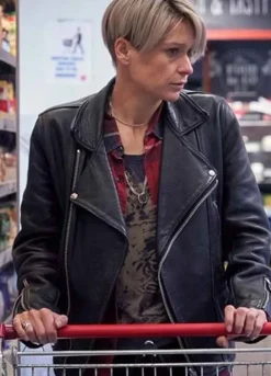 BODY OF WATER (STEPHANIE) SIAN BROOKE BLACK LEATHER JACKET
