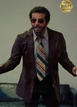 Bradley Cooper American Hustle Brown Leather Jacket