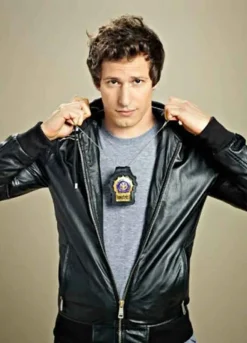 BROOKLYN NINE ANDY SAMBERG (JAKE PERALTA) LEATHER JACKET